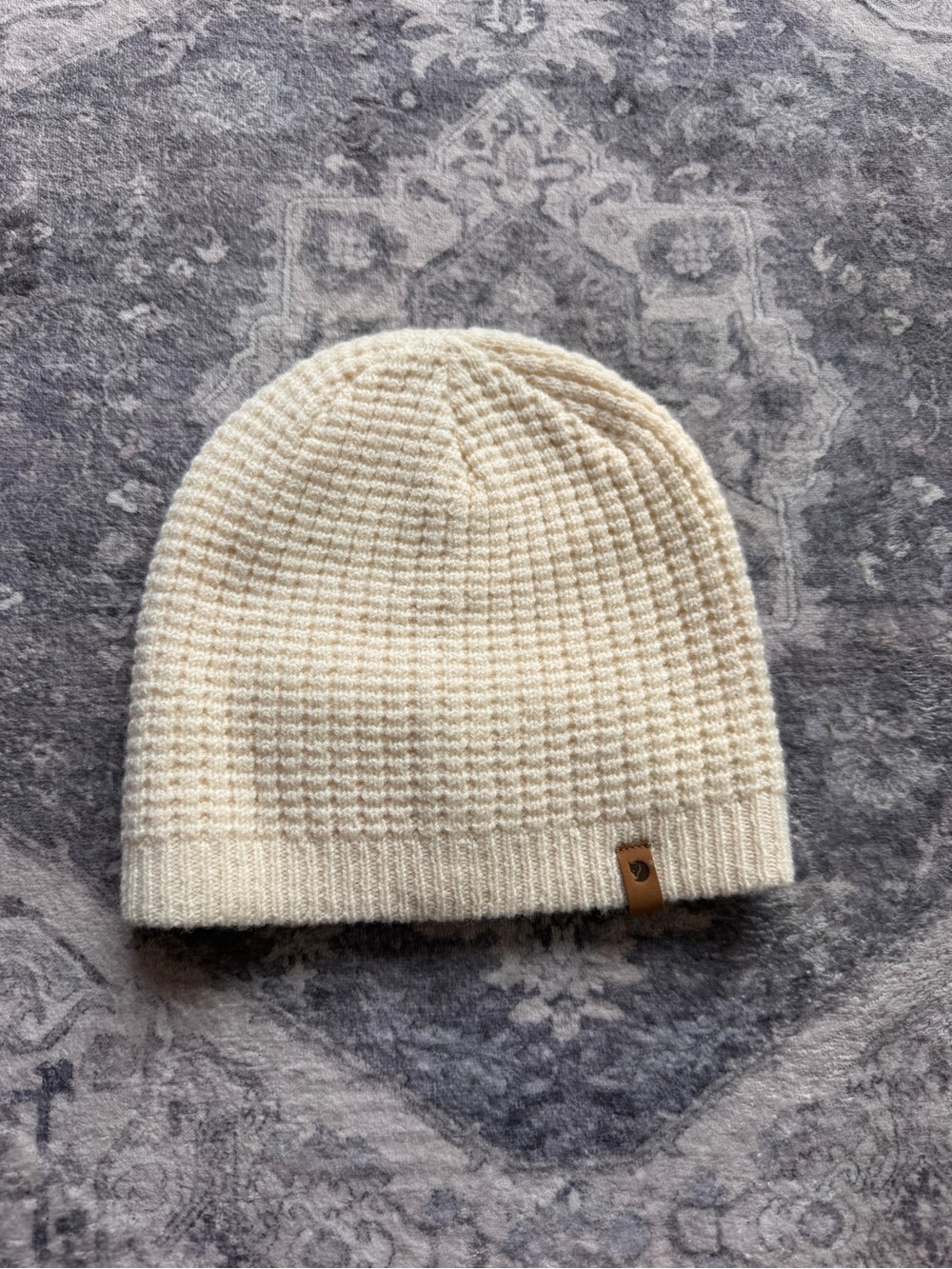 Fjallraven Structure Beanie in Chalk White NWOT